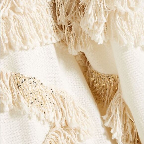 ANTHROPOLOGIE Fringe Bay Throw Blanket - Picture 2 of 8